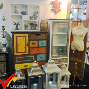 Fuzhou Wholesale Vintage Antique Home Furniture Used Wooden Storage Cabinet